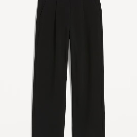 Old Navy High-Waisted Taylor Wide-Leg Trouser Pants – Black Jack, Size Medium - Picture 2 of 2